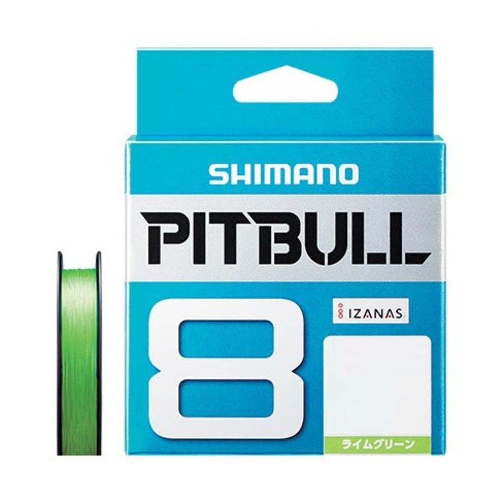 SHIMANO Pitbull PE Lime Line, 8-жильная плетеная леска, 150 м, 0.8 (размер 0,8), Зеленый, 18,3 фунта, PL-M58R