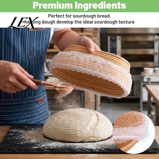 Proofing Basket Liners for Sourdough Non-woven Banneton Liners, Disposable Stretchable Fermentation Covers, Transparent Dough Covers Non Stick
