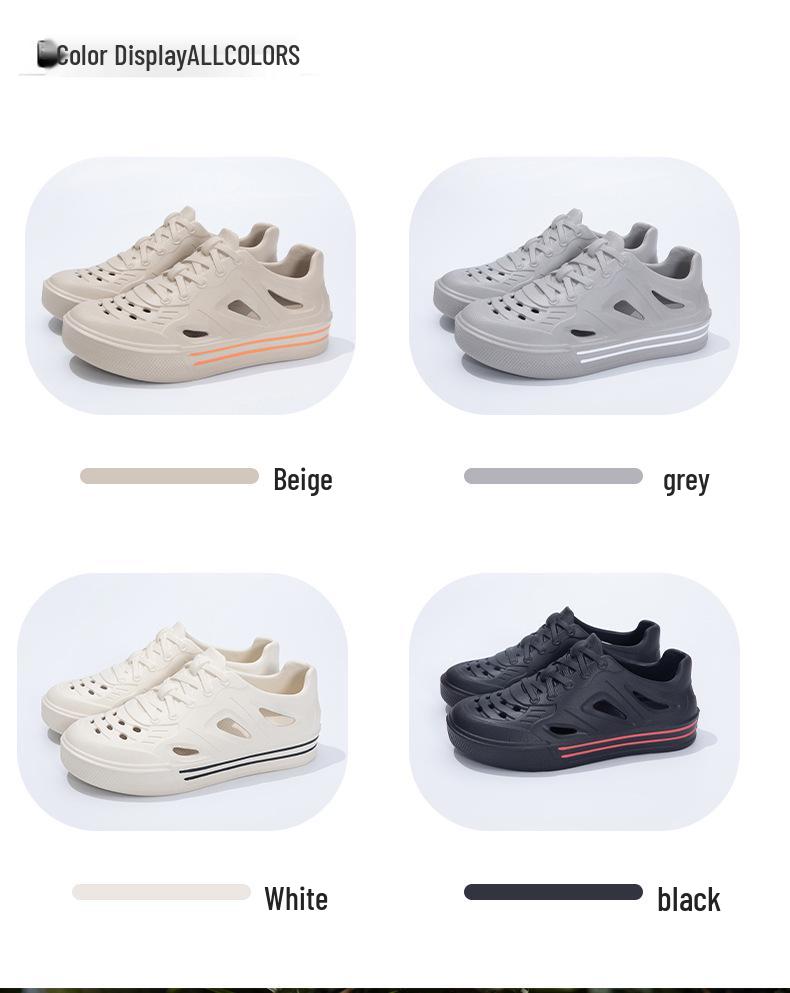 Unisex Lightweight EVA Clog Shoes for Summer: Beach, Driving, and Cool Closed-Toe Slippers Sandals