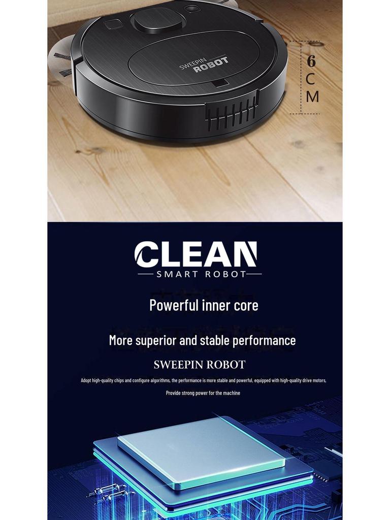 Умный автоматический пылесос с функцией зарядки и мытья полов