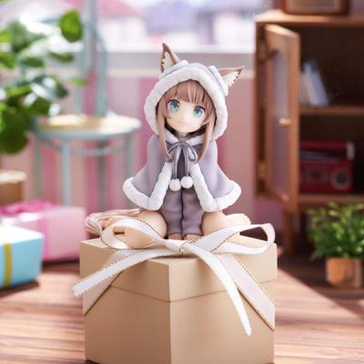 Фигурка в стиле "Милая Девочка-Кошка" - Коллекционная Игрушка Аниме Персонаж, Детская Кукла, Подарок, 11 см