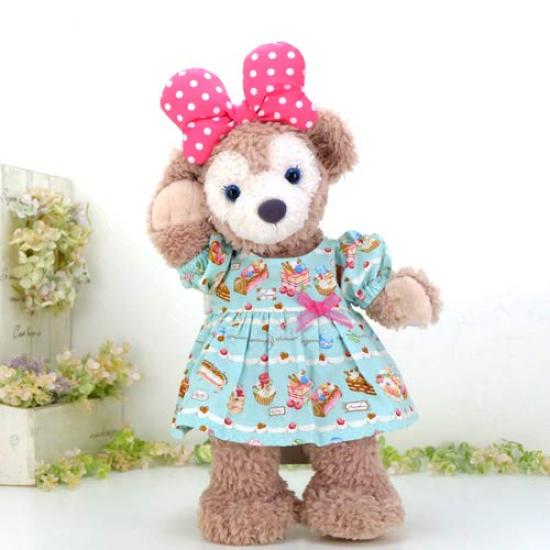 Мягкая игрушка Даффи Шеллими, костюм, одежда, нарядная одежда, размер 43 см, размер S, ручная работа, морской медведь Диснея, Даффи Шеллими, Cushucush 161S, светло-голубые сладости