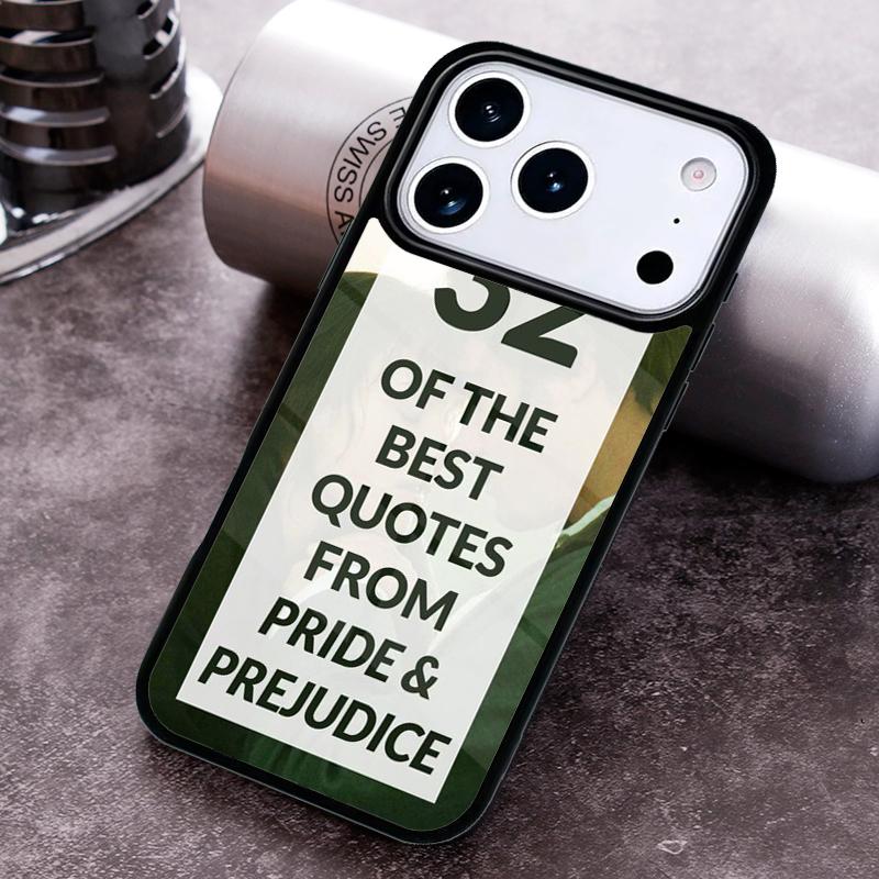 Pride And Prejudice Jane Austen soft Phone Case for iPhone 17 16 15 Pro Max Air 14 13 12 11 Plus Shockproof Capa Cover