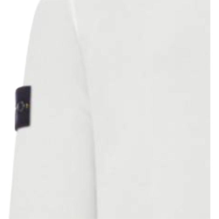 STONE ISLAND Логотип Патч Свитшот с Круглым Вырезом и Длинным Рукавом Мужской свитшот Серый 811561241-V0160