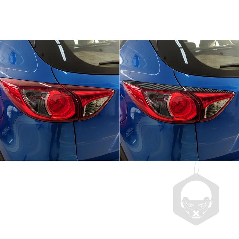 Для Mazda CX5 2012-2017 Автоаксессуары Углеродное волокно Задний фонарь Габаритный огонь Накладка на фару Накладка на бровь Стикер Декоративная накладка Модификация стиля