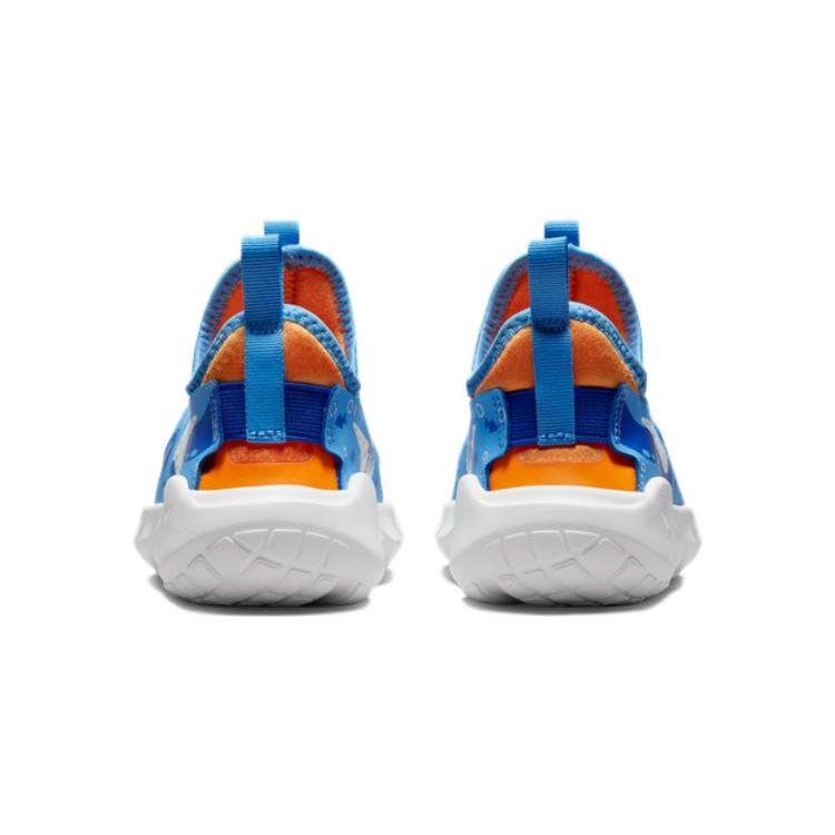 Nike Flex Runner 2 Lil PS Octopus Kids Sneakers Blue University-Blue Vivid-Orange DX2515-400