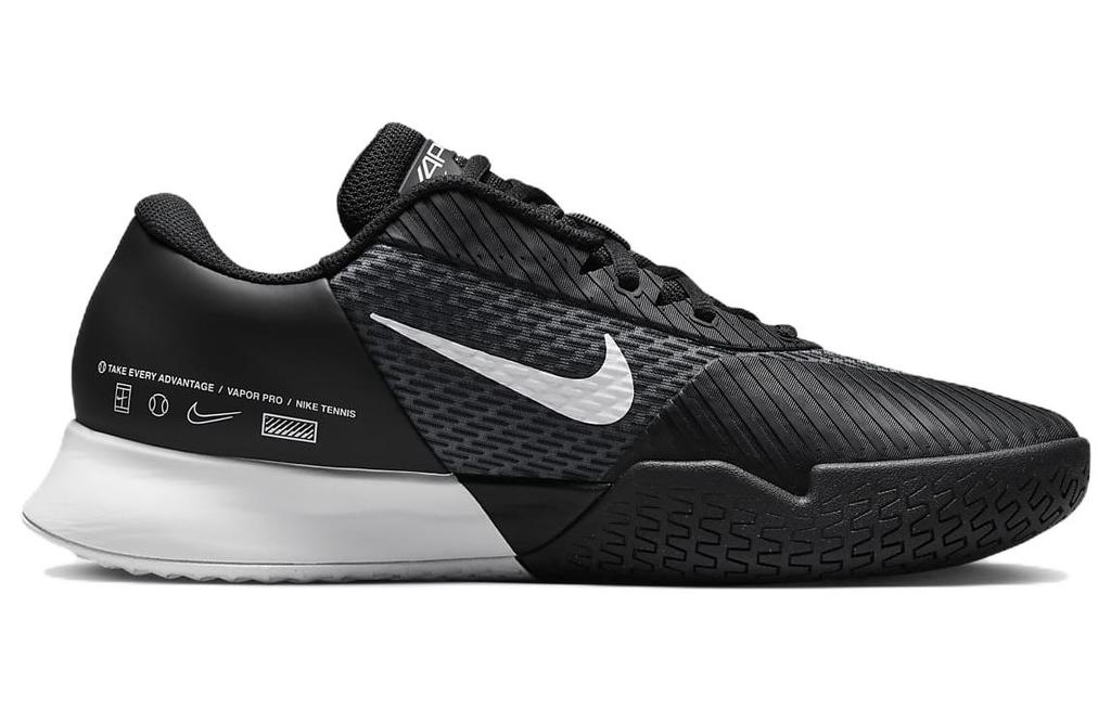 Nike Теннисные кроссовки Court Air Zoom Vapor Pro 2 Hc 'Черный Белый' DR6191-001
