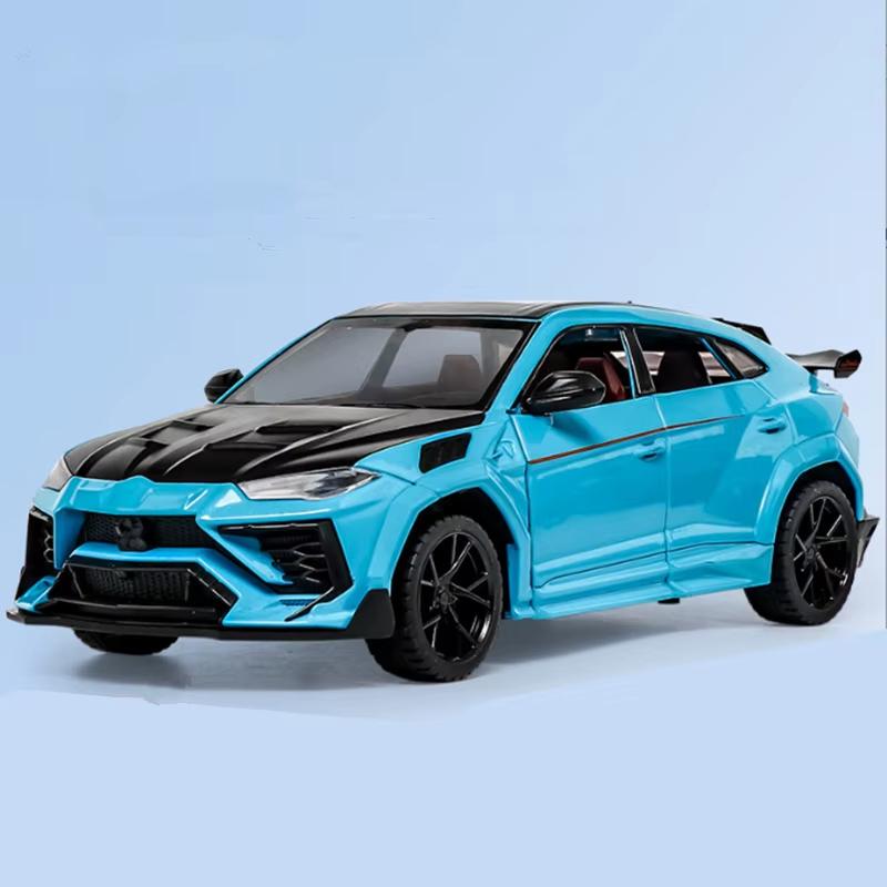 1:24 Lamborghini URUS внедорожник модифицированная версия литая модель автомобиля из металлического сплава звук и свет инерционный механизм семь дверей коллекция детские игрушки мальчики подарок