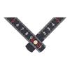 Sankyo Corporation DBLTACT Fiber Folding Ruler, Black, DT-FOJ-BK