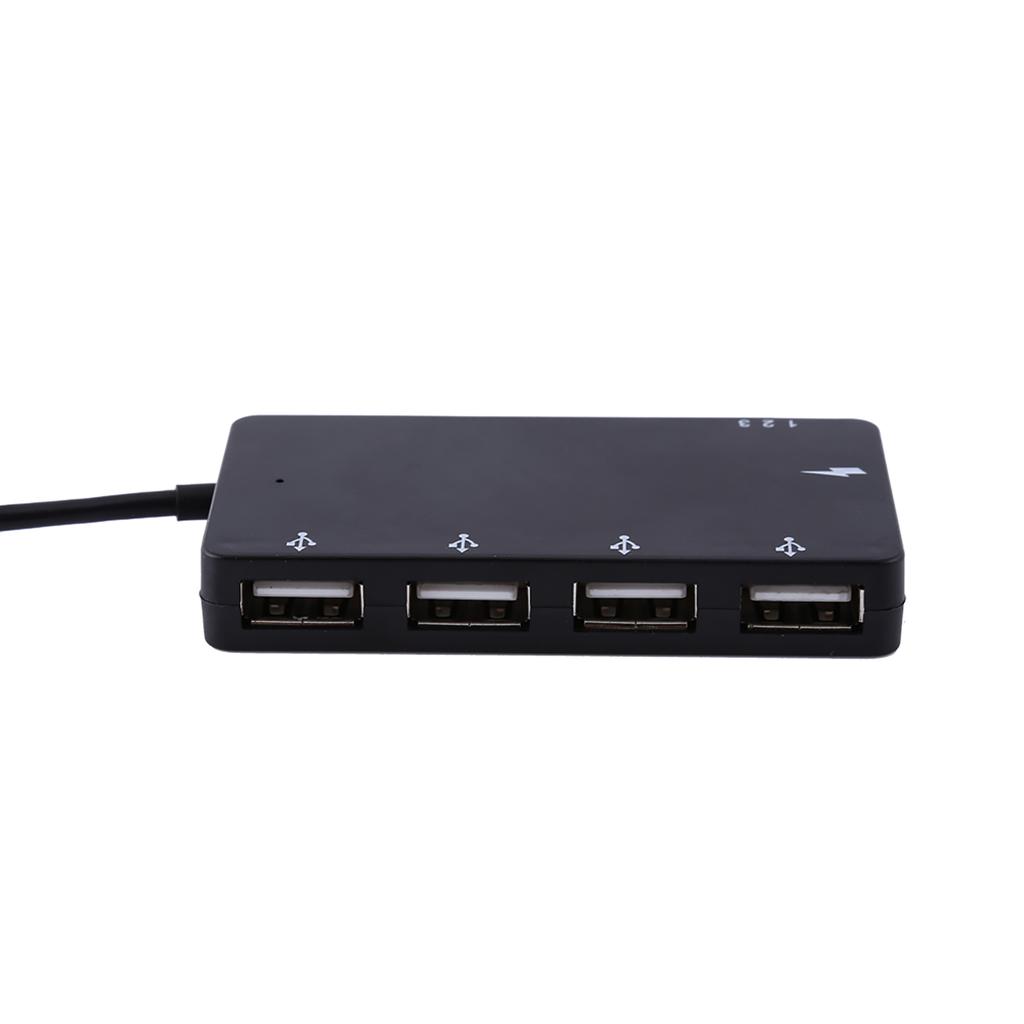 4-портовый Micro USB-концентратор USB2.0 OTG удлинитель адаптер зарядный кабель для смартфона и планшета