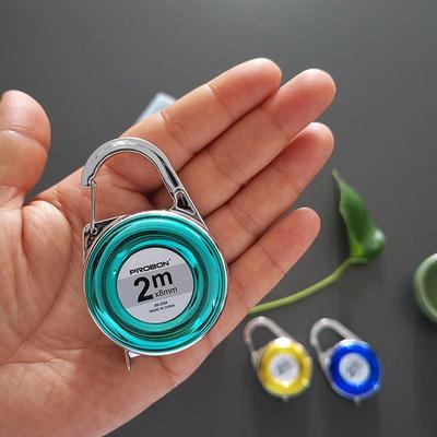 Мини Брелок Рулетка 2М Маленькая Стальная Линейка Многоцелевая Подарочная Линейка Компактный Измерительный Инструмент Для Дома и Офиса