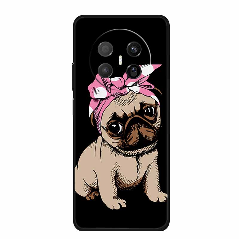 Черный силиконовый чехол для Huawei Mate 70 Air 2025 Чехол Мультяшный кот Мягкая задняя крышка для телефона Huawei Mate 70 Air Чехол Funda Coque