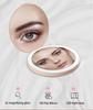 Women Use Face Beauty Care Tool Convenient to Carry Handheld Mirror LED Light Desktop Makeup Mirror