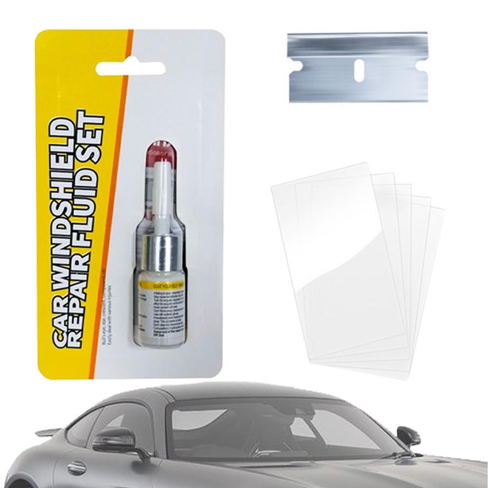 Набор для ремонта автомобильных стекол, жидкое средство для ремонта трещин на стекле, 2 мл, долговечный автомобильный набор для быстрого ремонта стекол