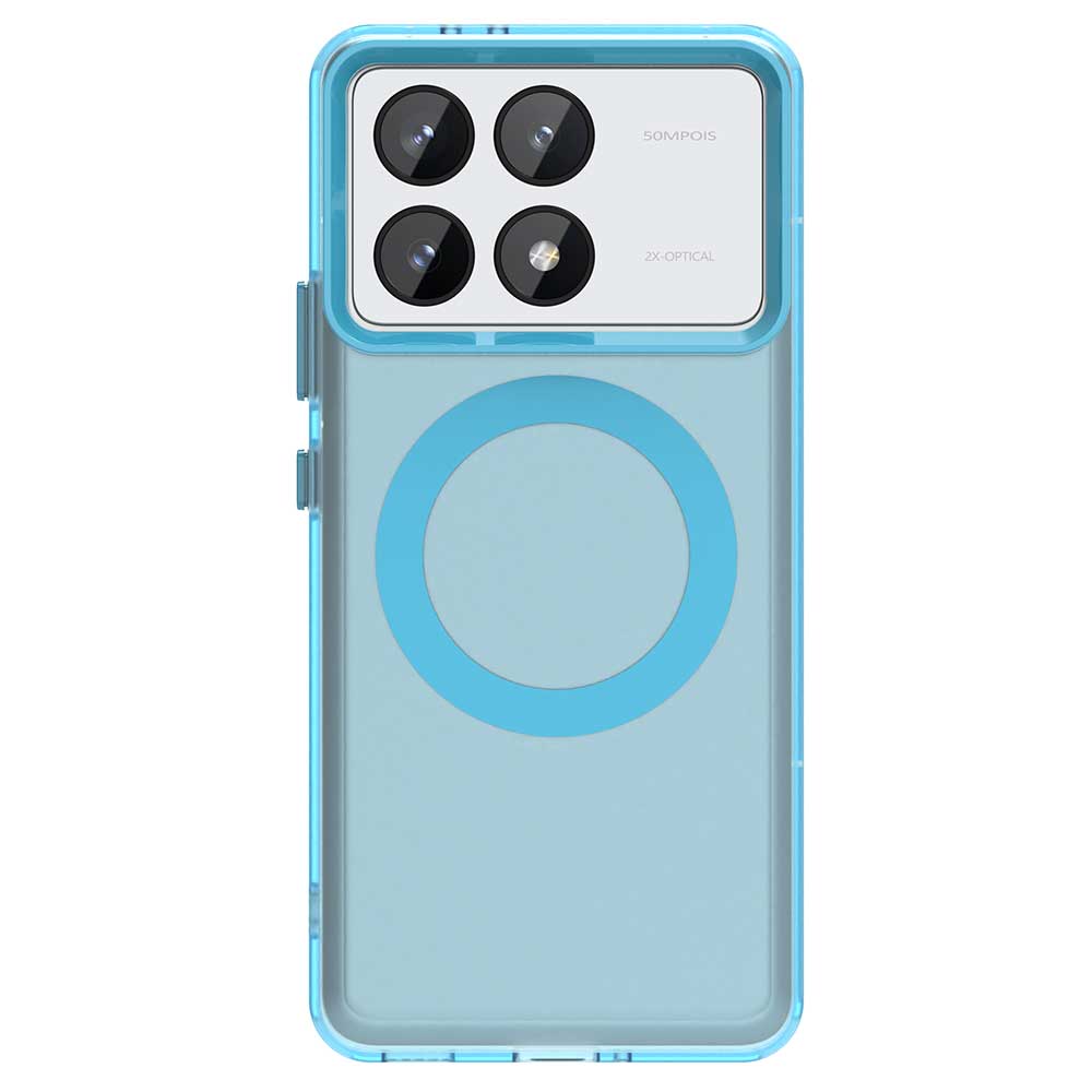 Матовый чехол Magsafe для телефона Xiaomi Redmi K70 K70 Ultra K70 Pro K70E Магнитная беспроводная зарядка Противоударная задняя крышка