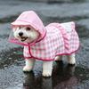 With D-ring Dog Hooded Raincoat Adjustable Pet Poncho Protective Dog Rain Cloak  Travel