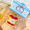 Cute Plush Fruit Plush Doll Key Chain Creative Fruit Core Pendant  Backpack Hanging Decoration Accessories Gifts