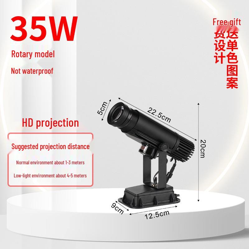 Светодиодный проектор вращающегося логотипа для наружных вывесок магазинов