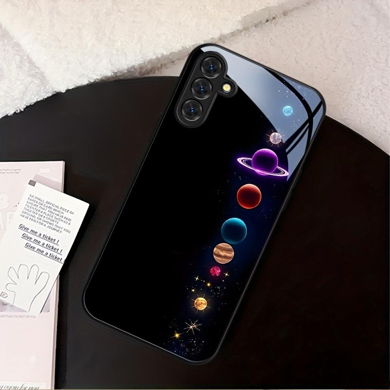Закаленное стекло с изображением звезд для телефона, подходит для Samsung GalaxyS26 S25 S24 S23 S22 S20FE Ultra Plus, противоударная задняя крышка