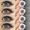 Новые модные цветные контактные линзы 1 пара коричневых линз для очков синие цветные линзы зеленые натуральные контактные линзы
