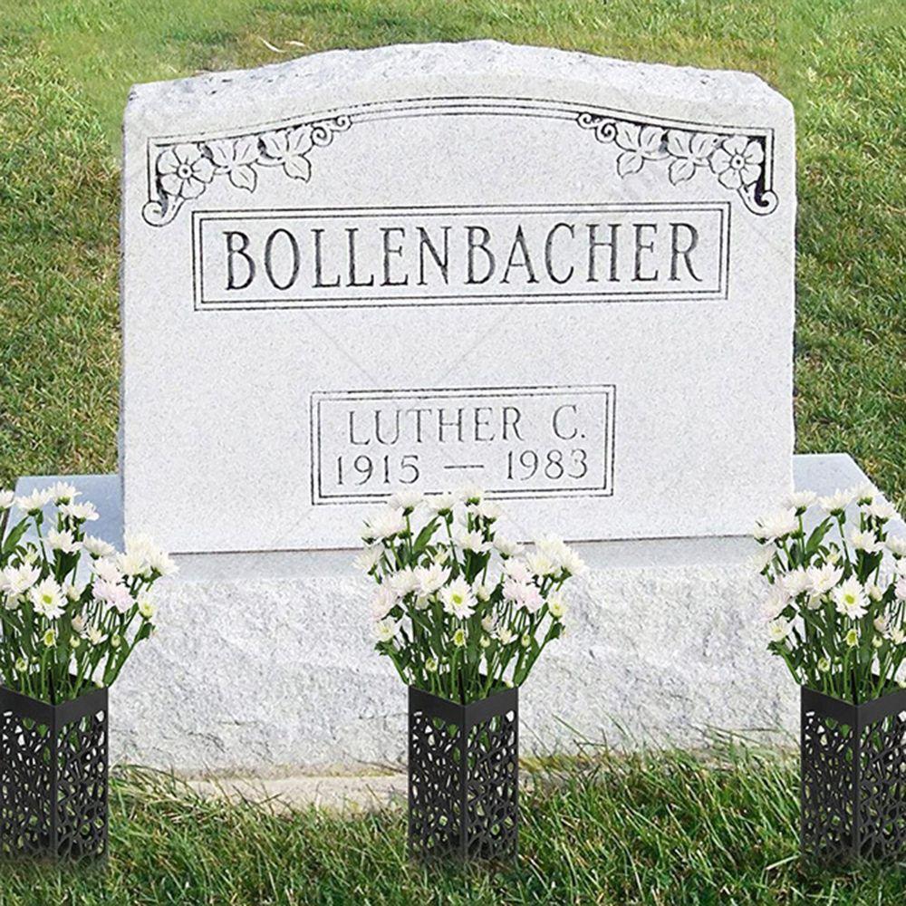 Black Outdoor Courtyard Garden Vase Flower Basket Flower Holder