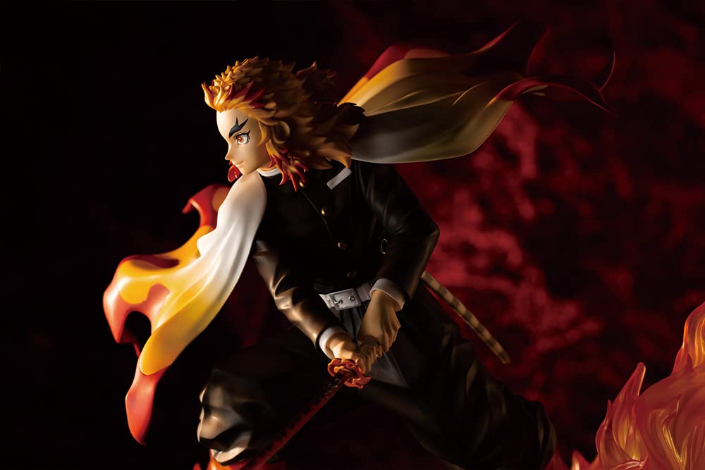Juya ARTFX J Demon Kimetsu no Yaiba Rengoku Anjuro в масштабе ПВХ, окрашенная готовая фигурка PP927 Slayer 1/8