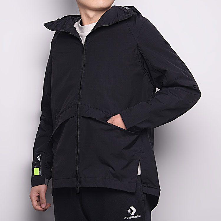adidas Куртки Мужские Черные С Капюшоном Умеренные Другие GL8676