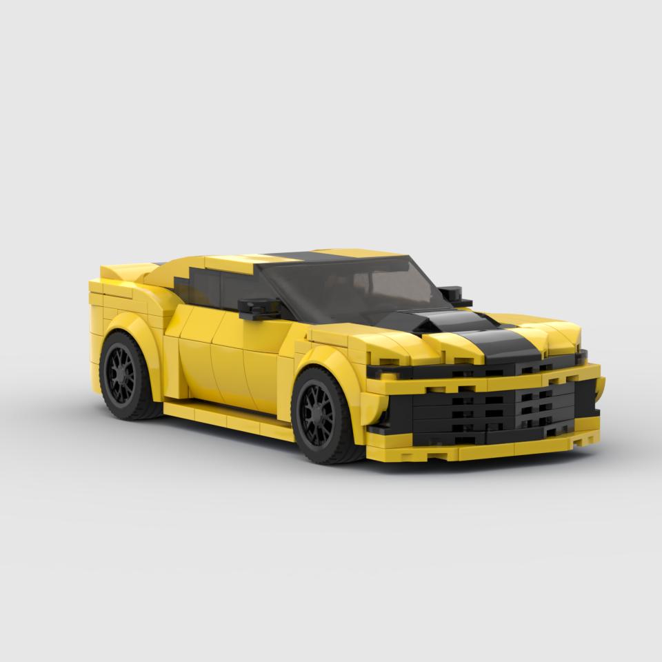 MOC Speed Camaro 347 Набор Строительных Блоков Гоночные Машины Модель Суперкара Декорация Креативный Гараж Игрушки для Мальчиков
