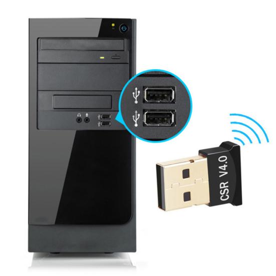 Мини 4 USB Адаптер Приемник для Аудио, совместимого с Bluetooth, Ноутбук Windows 45879 Mac Linux