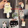 Kawaii Twisty Stick Little Cat Pendant Plush Kitten Pendant Material Package  Girls Children Toys