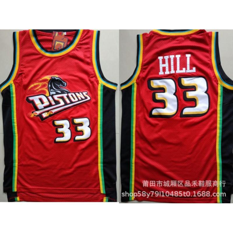 Retro Detroit Pistons Basketball Jersey Men Women Cotton Stitched NBA Style Fan Wear
