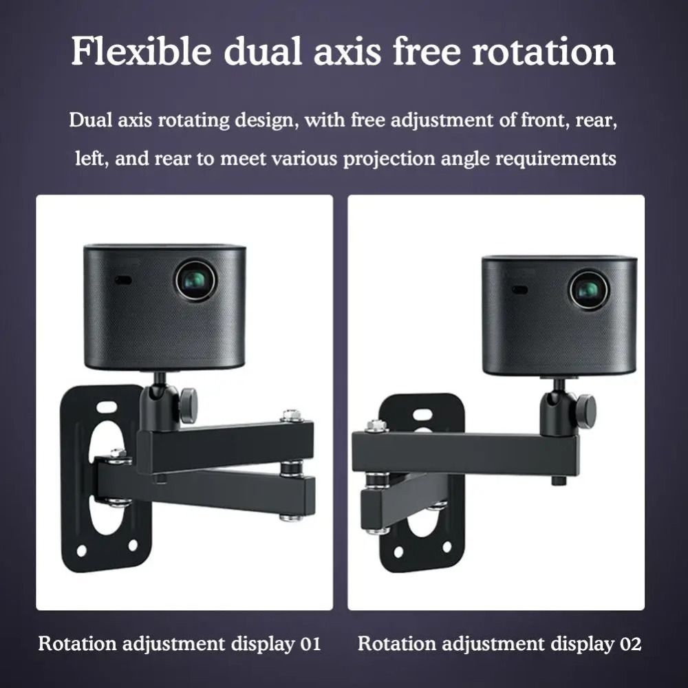 Настенный кронштейн с вращением на 360 градусов, держатель проектора из углеродистой стали для XGIMI/JMGO/Xiaomi