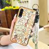 Anti-knock Anti-dust Phone Case For LG Velvet 4G/5G Lanyard Dirt-resistant Soft Case Wrist Strap Fashion Design Cute