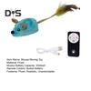 Interactive Mouse Moving Cat Toy Rechargeable Automatic Moving Plush Mice for Indoor Cats Touch Activated Squeaky Toy with Remote Control
