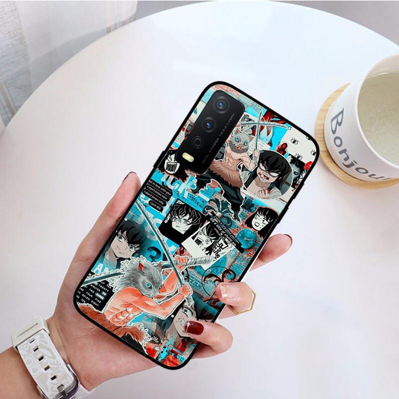 Чехол для телефона Kimetsu No Yaiba Demon Slayer аниме для VIVO Y31 Y21 Y70 Y21S Y20 Y72 1907 Y12 Y11S Y53S Y33S Y55 Y76 Y51 Y15S Y01