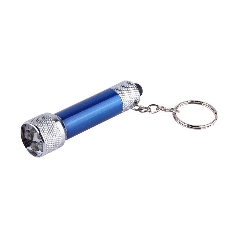 ACEHE Portable 5 LED Mini Flashlight Light Torch Aluminum Keychain KeyRing Chain SBH
