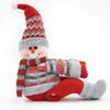 Christmas Curtain Buckle Home Decorations Santa Claus Sonwman Window Ornament Decor Supplies Accessories for Living Room