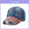 Джинсовая кепка с флагом США, регулируемая, для защиты от солнца, для взрослых