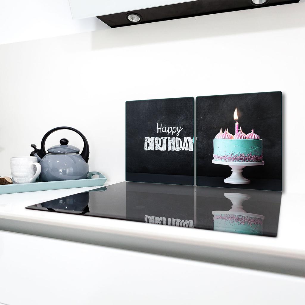 2x GLASS PROTECTIVE PLATE FOR STOVE 40x52 GIFT