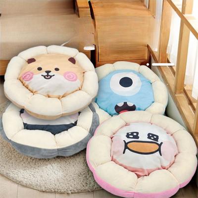Ins Style Cat and Dog Universal Осень и зима Мультяшное гнездо Лепесток Гнездо Коврик Гнездо со смайликами