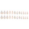 24pcs Nail Tips Press on Nails Fake Nials DIY Four-leaf Clover Long Almond False Nails French