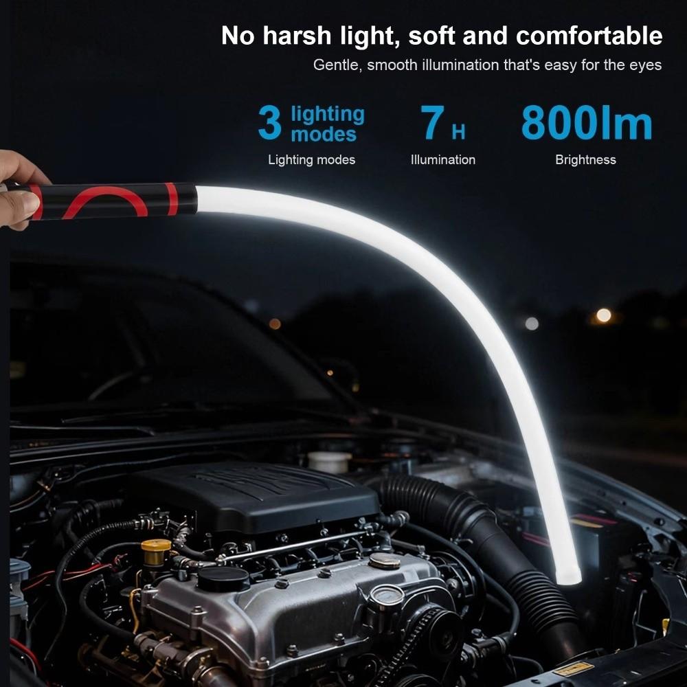 3 Brightness Modes LED Flashlight Stick 27Inch LED Work Lights Bendable LED Light Car Repair