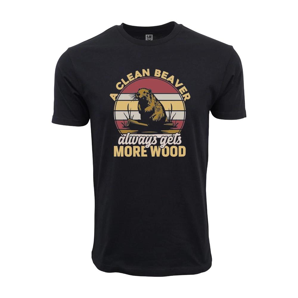 A Clean Beaver Always Gets More Wood Graphic T Shirt
