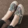 Летняя новая тканевая обувь этнический стиль холщовая обувь мягкая подошва льняные ленивые рыбацкие туфли