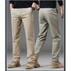 2024 Men'S Casual Pants, Men'S Summer Loose Straight Leg Pure Cotton Long Pants, Business Trend Western Pants For Men