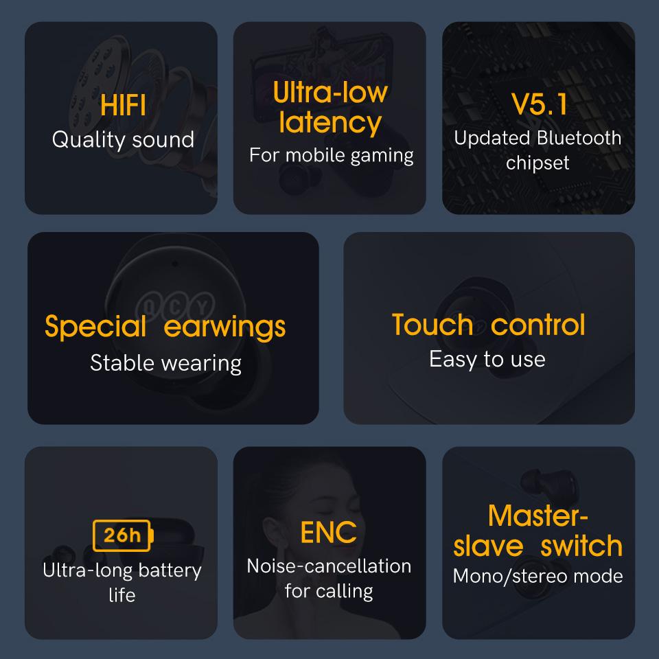 Беспроводные наушники QCY T17