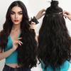 Synthetic Hair Extensions Long Straight Curly Wavy Natural Fake False Wig Female Clip In Hairpiece One Pieces for Women
