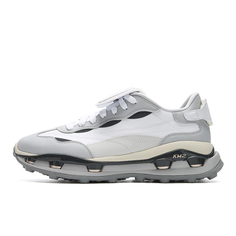 Fila KM2 Амортизирующие износостойкие легкие низкие повседневные кроссовки мужские белые серые F12M543119FWA