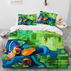 Rockman Megaman Game Bedding Set Game Fans Gift Bedroom Decor For Kids Adults Duvet Cover Set King Queen Size Bedding Set