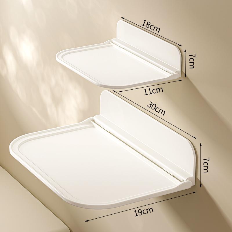 Настенная складная полка для хранения для ванной, кухни и прикроватной тумбочки